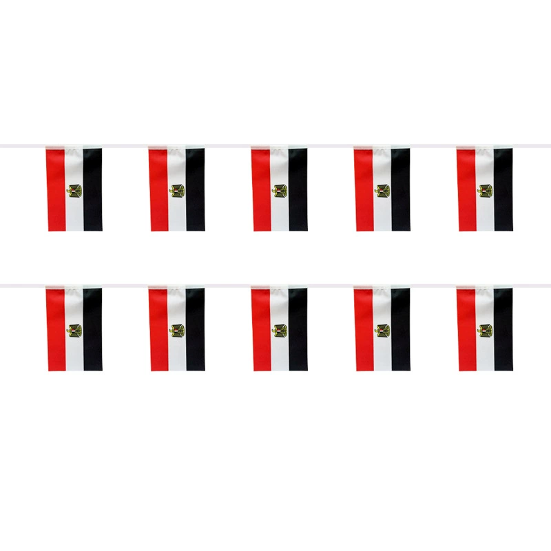Car Accessories Egypt - (SKY FLAG)Egypt bunting flags 14x21cm 20pcs/lot
