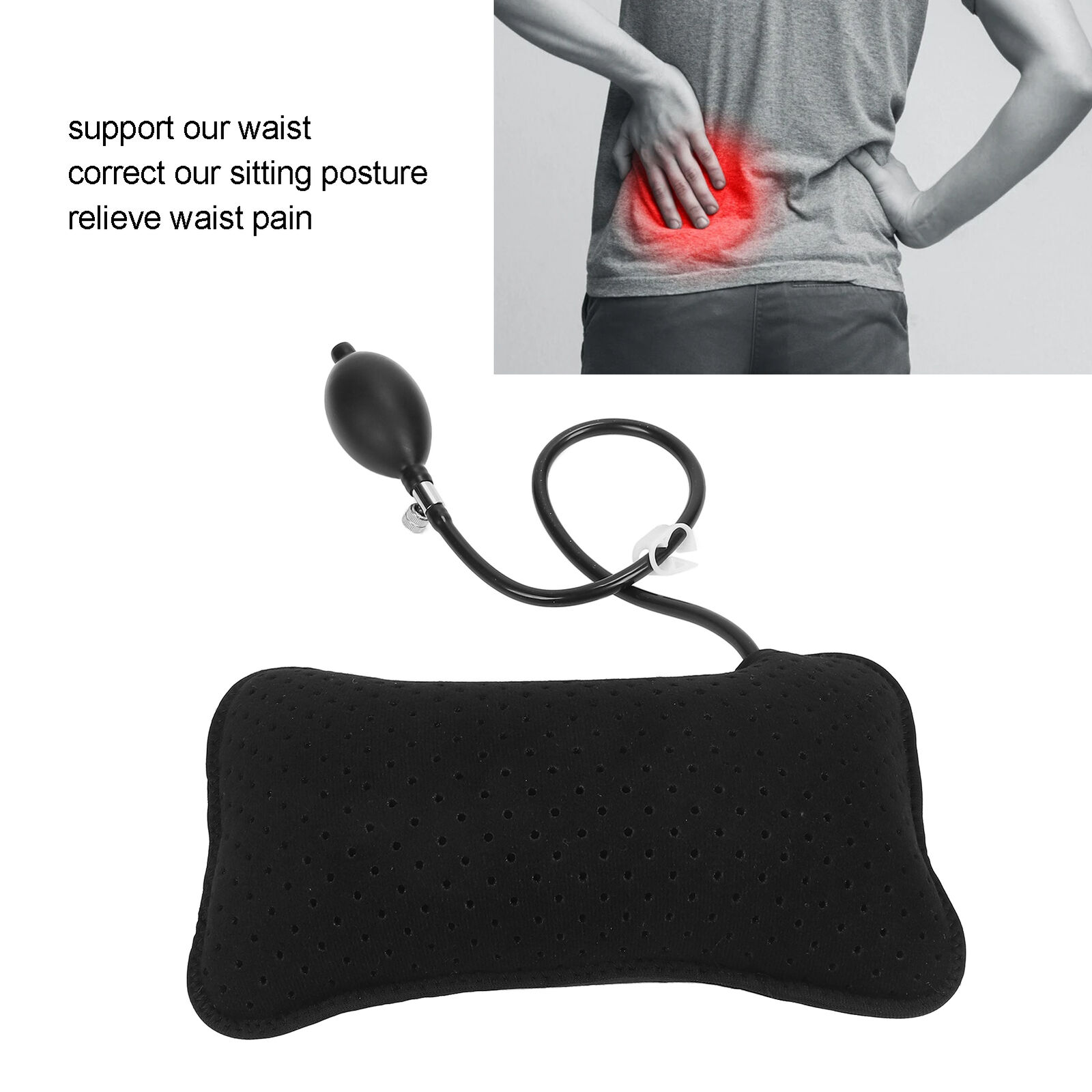 Car Accessories Limassol - Car Inflatable Lumbar Support Cushion Portable