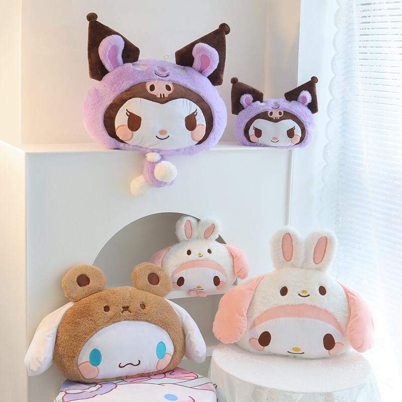 Car Accessories Useful - Sanrio Cartoon Cute Kuromi Pillow Blanket