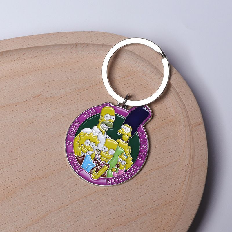 Car Accessories Decoration - The Simpsons Anime Keychain Cute Character