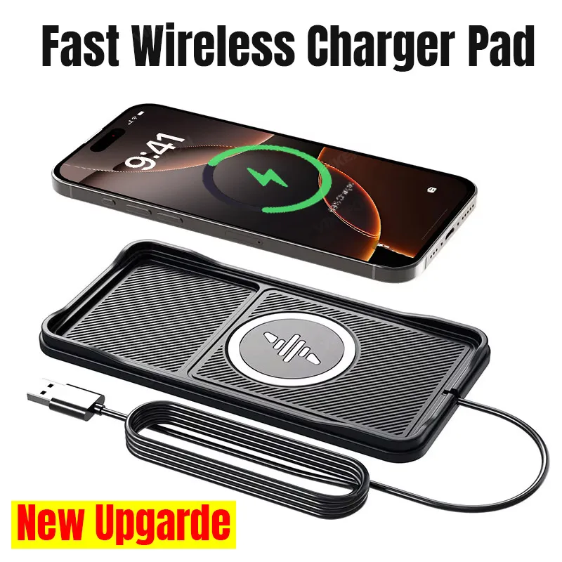 Car Cable Organizer - Car Wireless Charger Pad Base USB