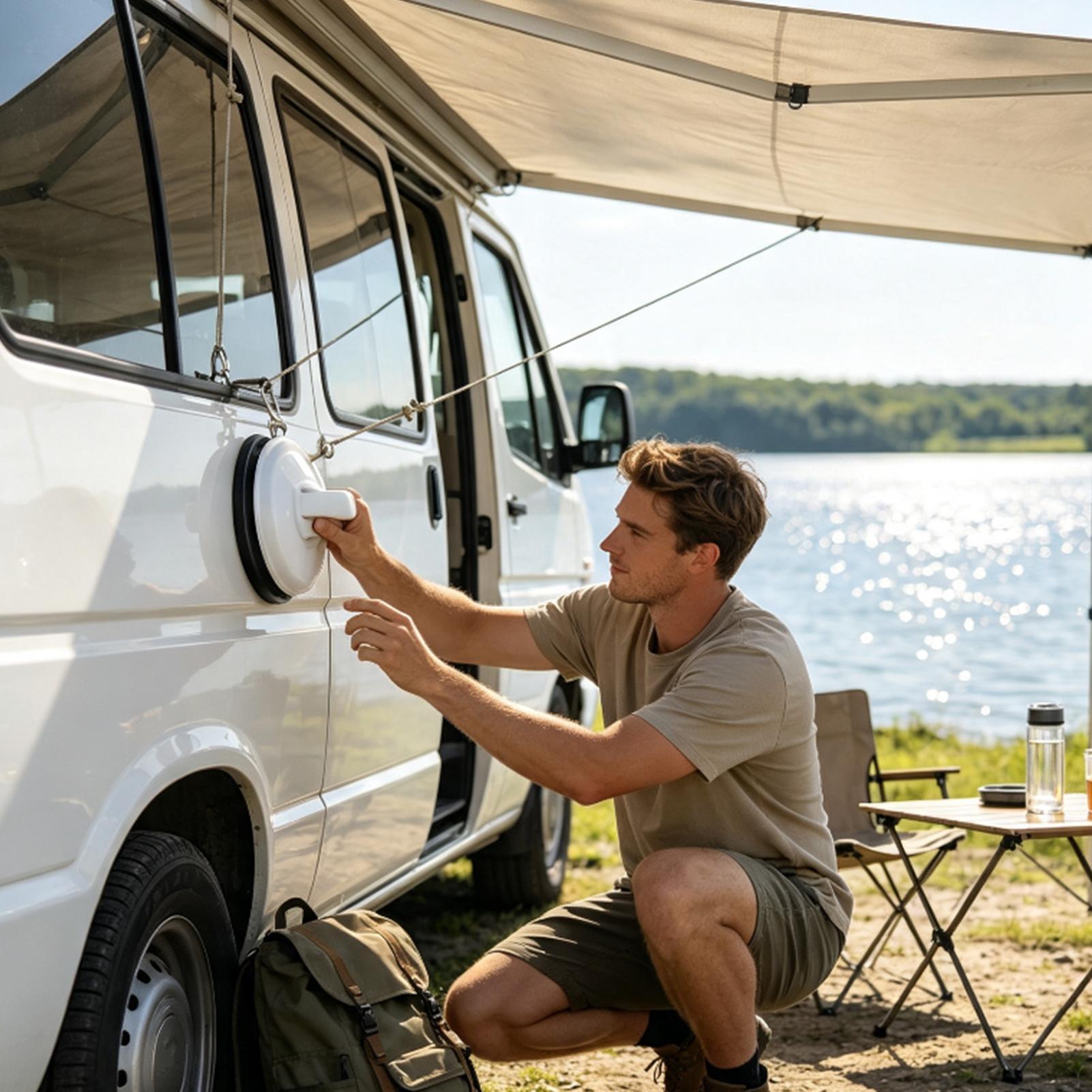 Car Accessories For Camping - Strong Suction Cups Heavy Duty Vacuum