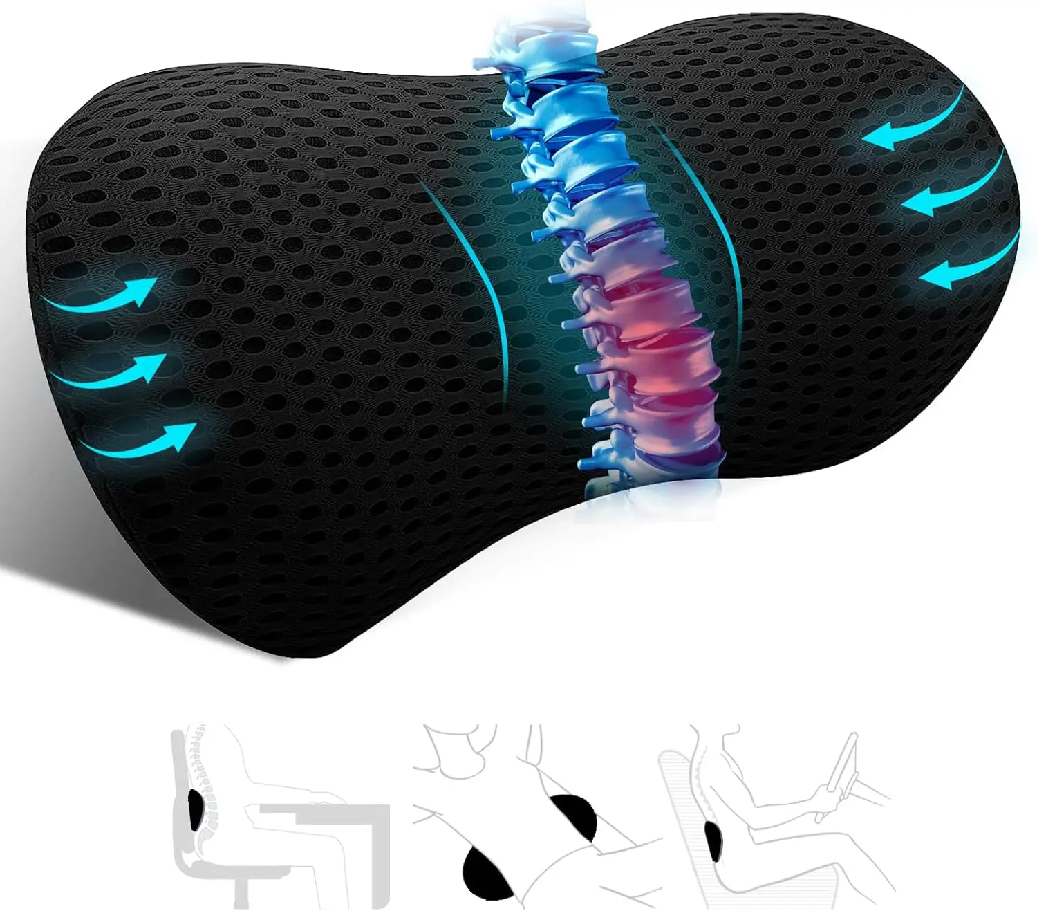 Car Accessories Limassol - Breathable Memory Cushion Interior Accessories Bed