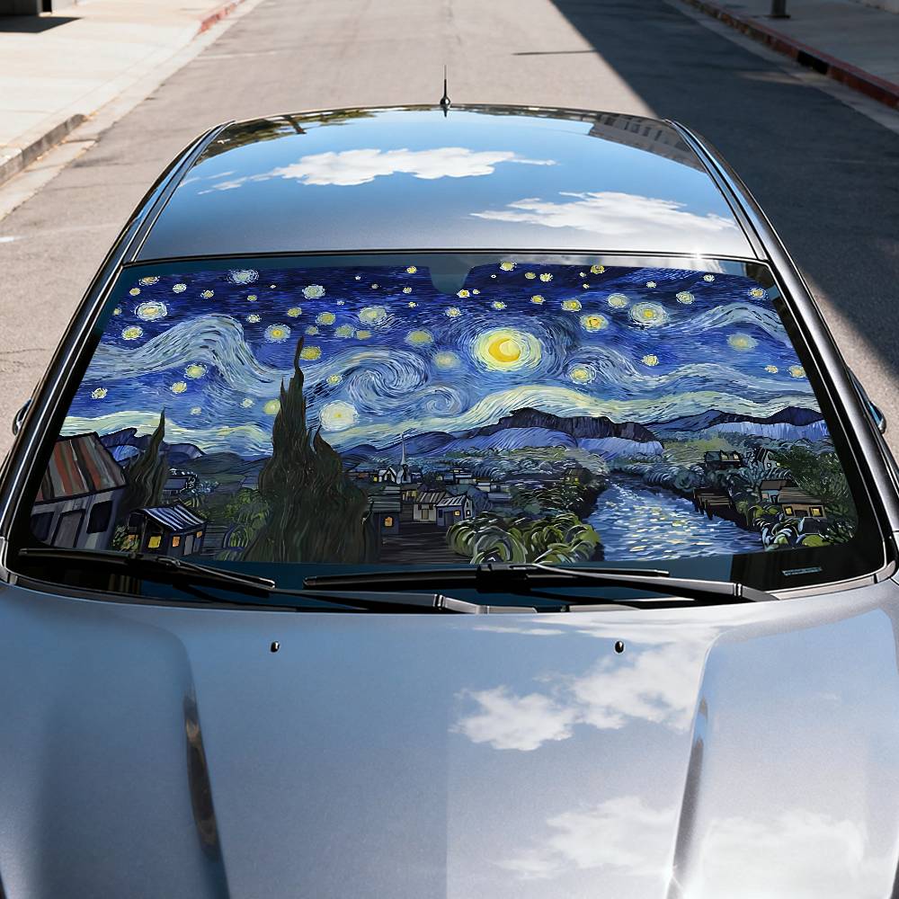 Starry Night V-Van G-Gogh Car  - Car Accessories Outside 评论和价格