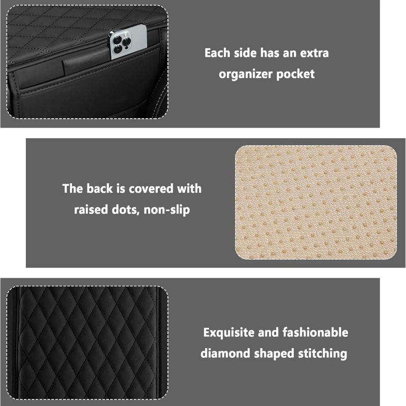 Car Center Console Cover,  wit - Car Accessories Essentials 评论和价格