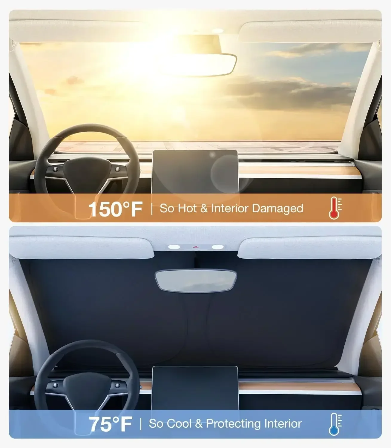 New Summer Car Front Window Su - Windshield Sun Shade 评论和价格
