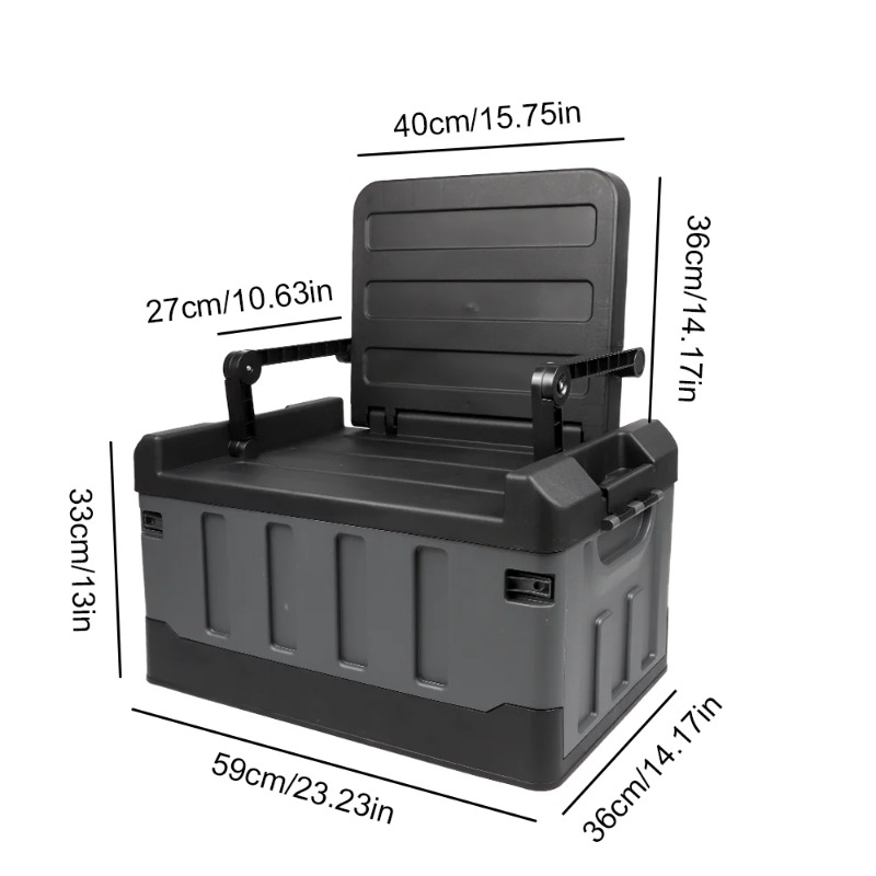 Large Foldable Storage Box Por - Car Trunk Organizer 评论和价格