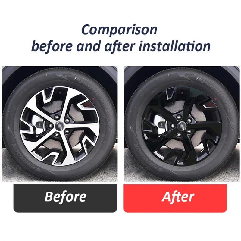 Lridescent Car Wheel Hub Stick - Car Accessories Outside 评论和价格