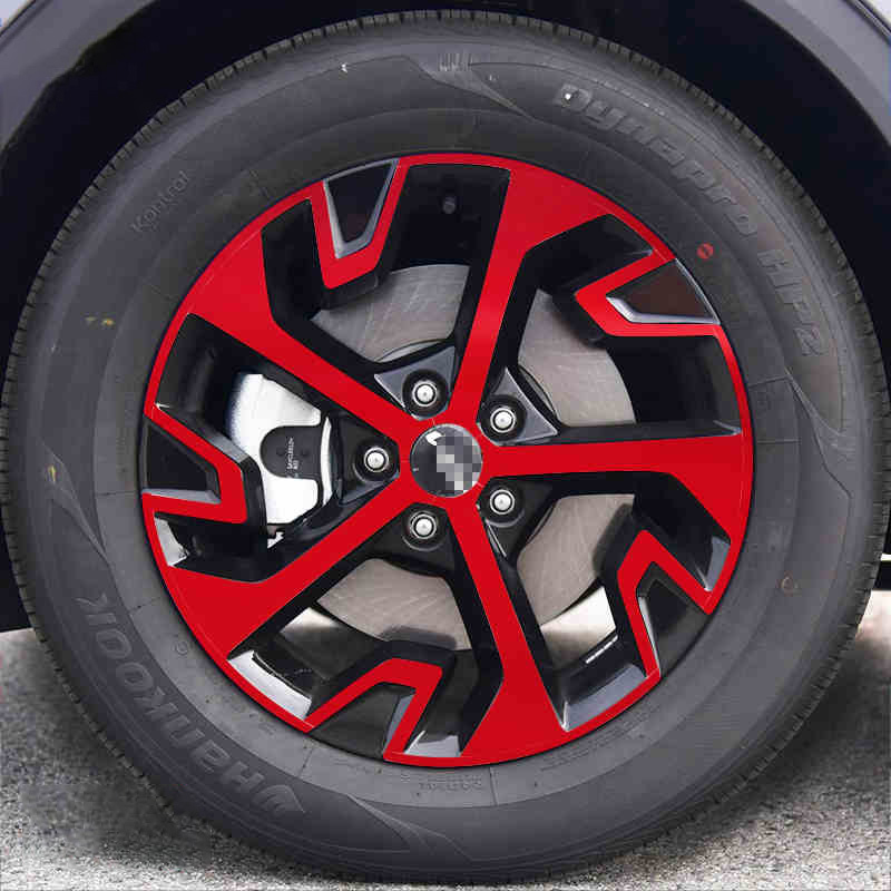 Lridescent Car Wheel Hub Stick - Car Accessories Outside 评论和价格