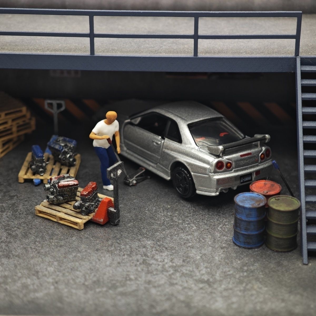 1:64 Car Model Repair Shop Sce - Car Accessories Decoration 评论和价格
