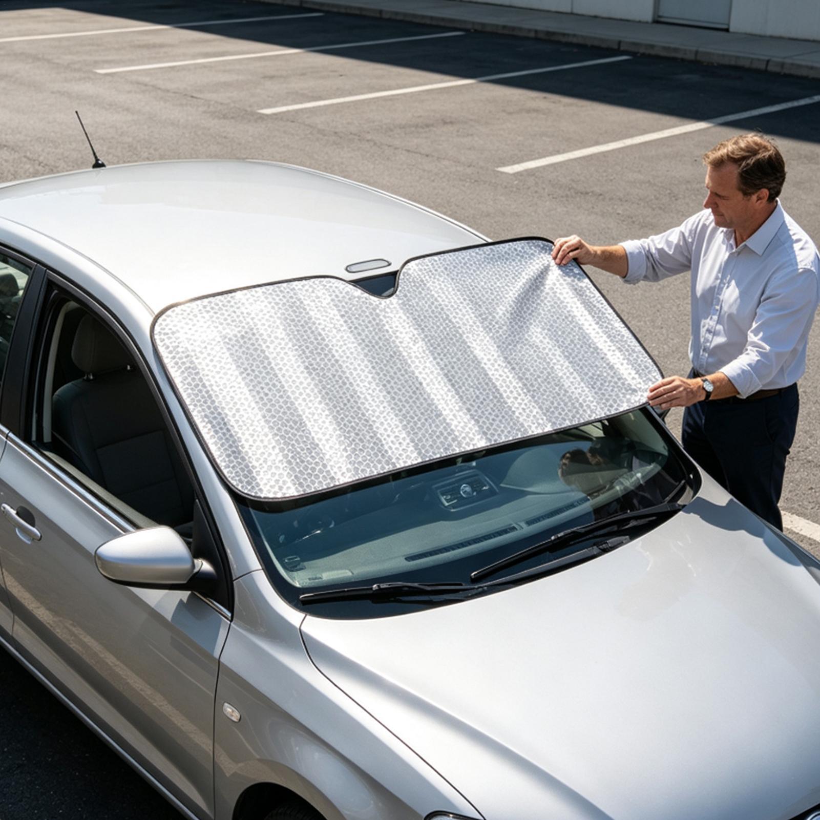 Windshield Sun Shade Suction C - Windshield Sun Shade 评论和价格