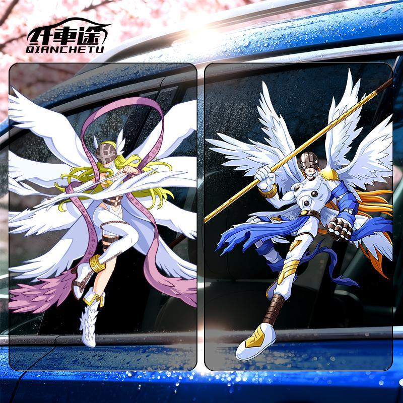 Digimon Car Sticker Cute Fashi - Car Accessories Decoration 评论和价格