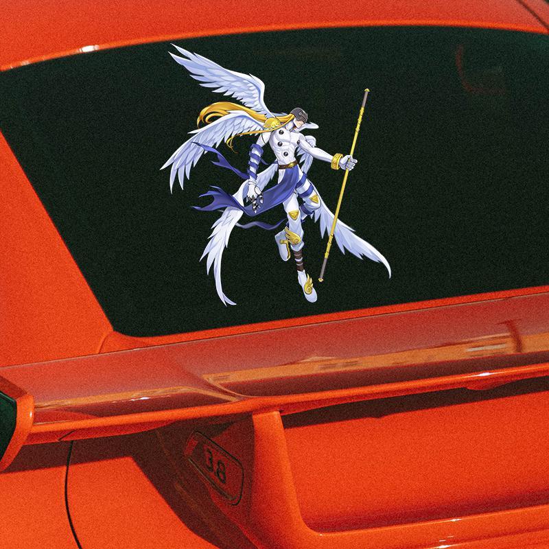 Digimon Car Sticker Cute Fashi - Car Accessories Decoration 评论和价格