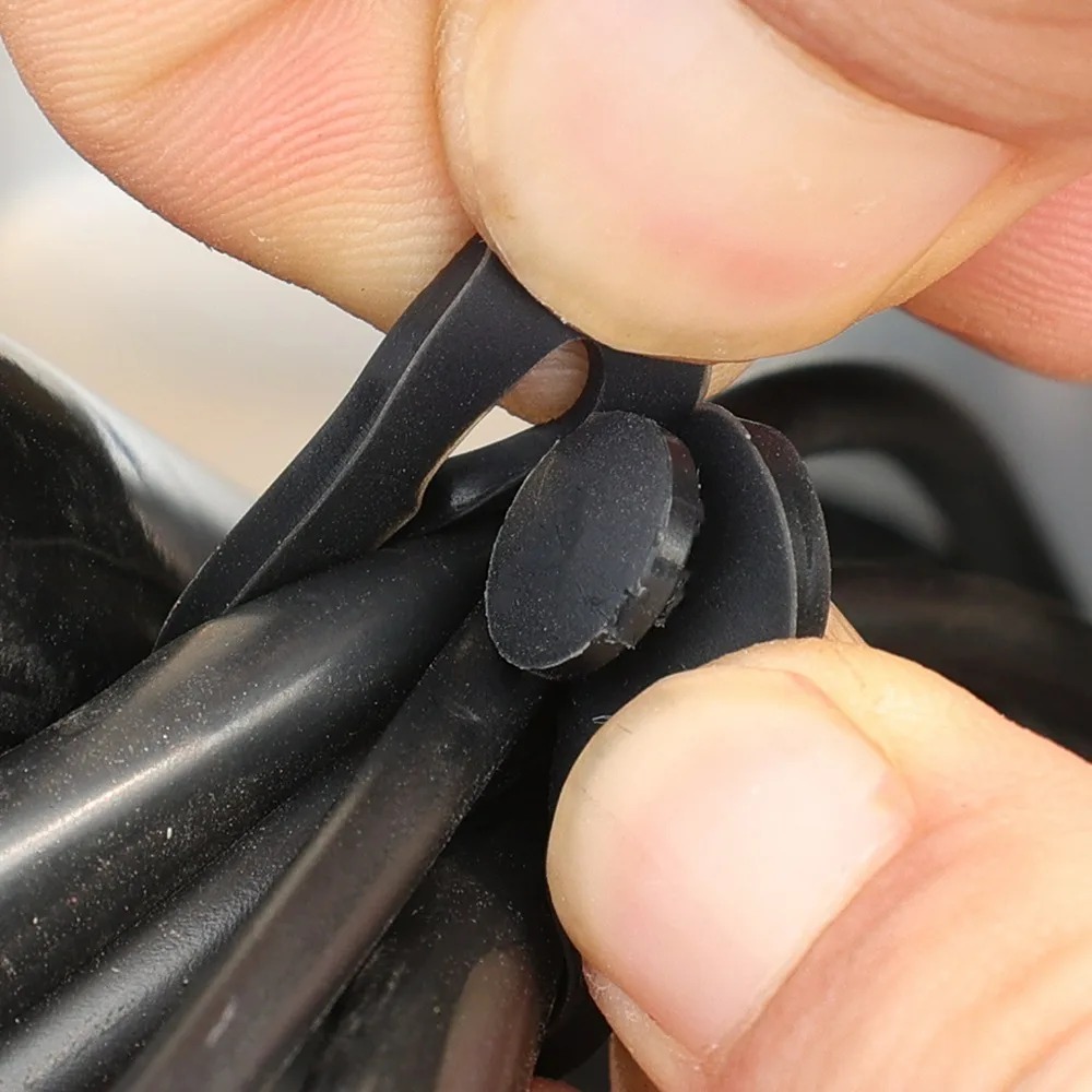 Elastic Rubber Cable Strap Wir - Car Cable Organizer 评论和价格