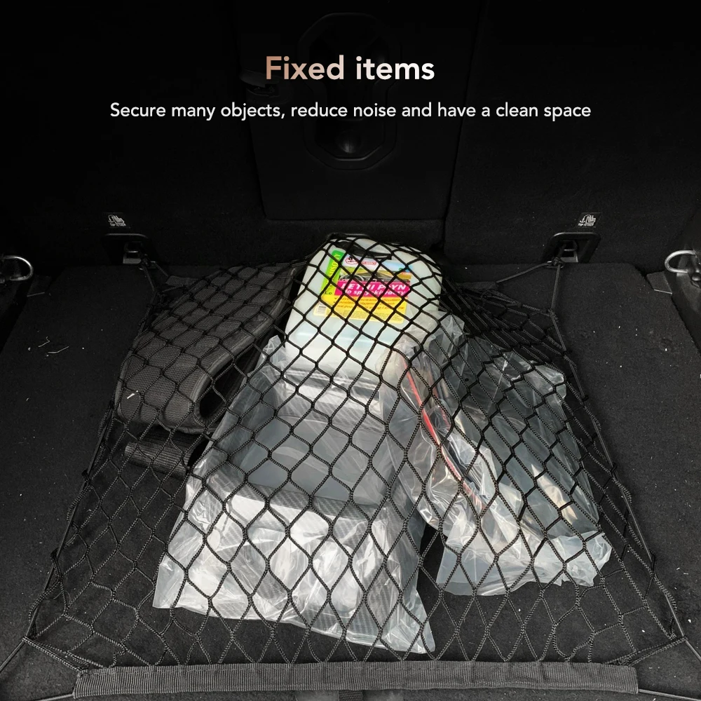 Nylon Car Rear Cargo Net - Tru - Car Trunk Organizer 评论和价格