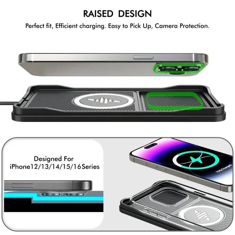 Car Wireless Charger Pad Base  - Car Cable Organizer 评论和价格
