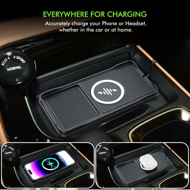 Car Wireless Charger Pad Base  - Car Cable Organizer 评论和价格
