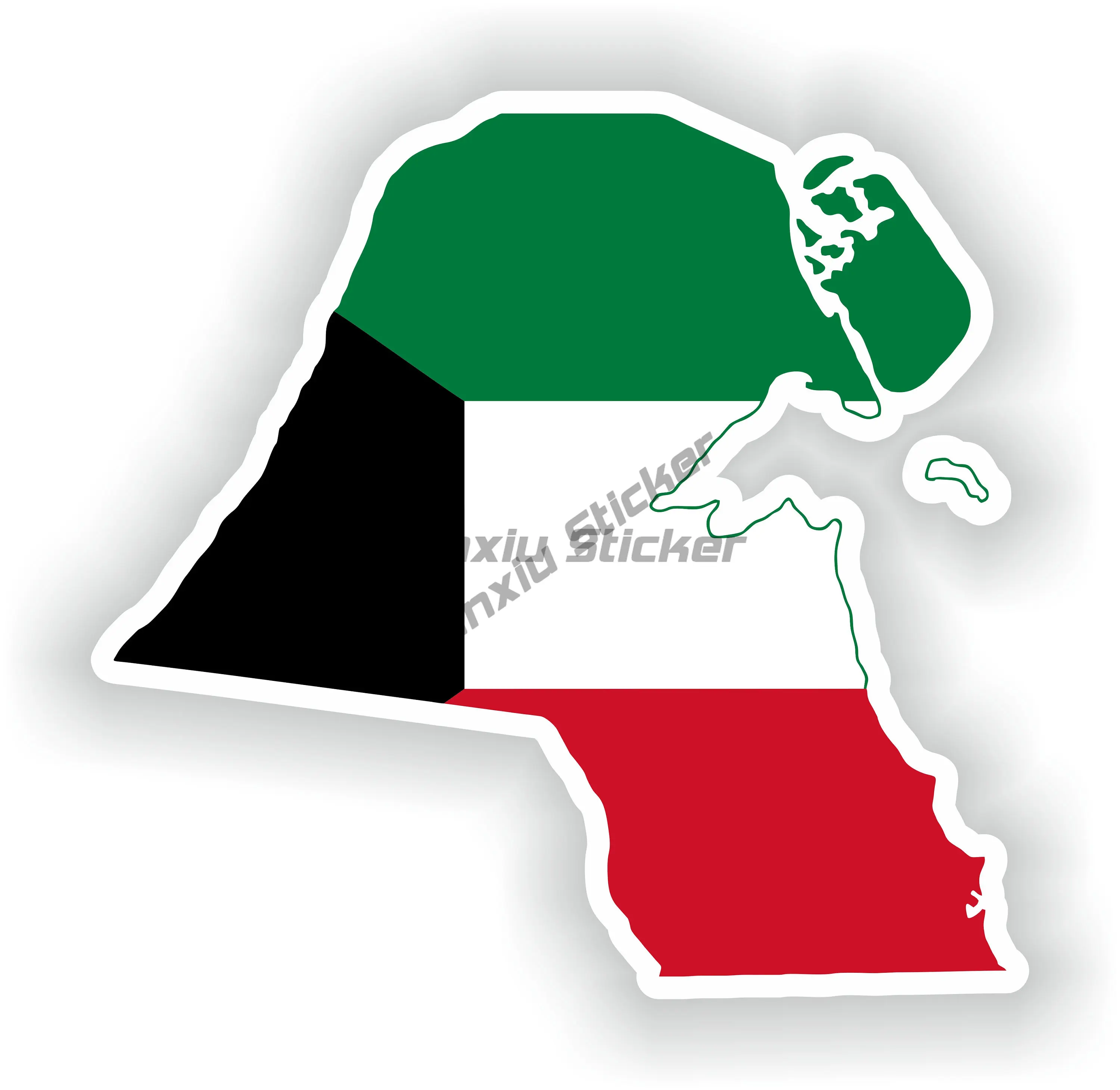 KWT Kuwait Flag Map National E - Car Accessories Kuwait 评论和价格