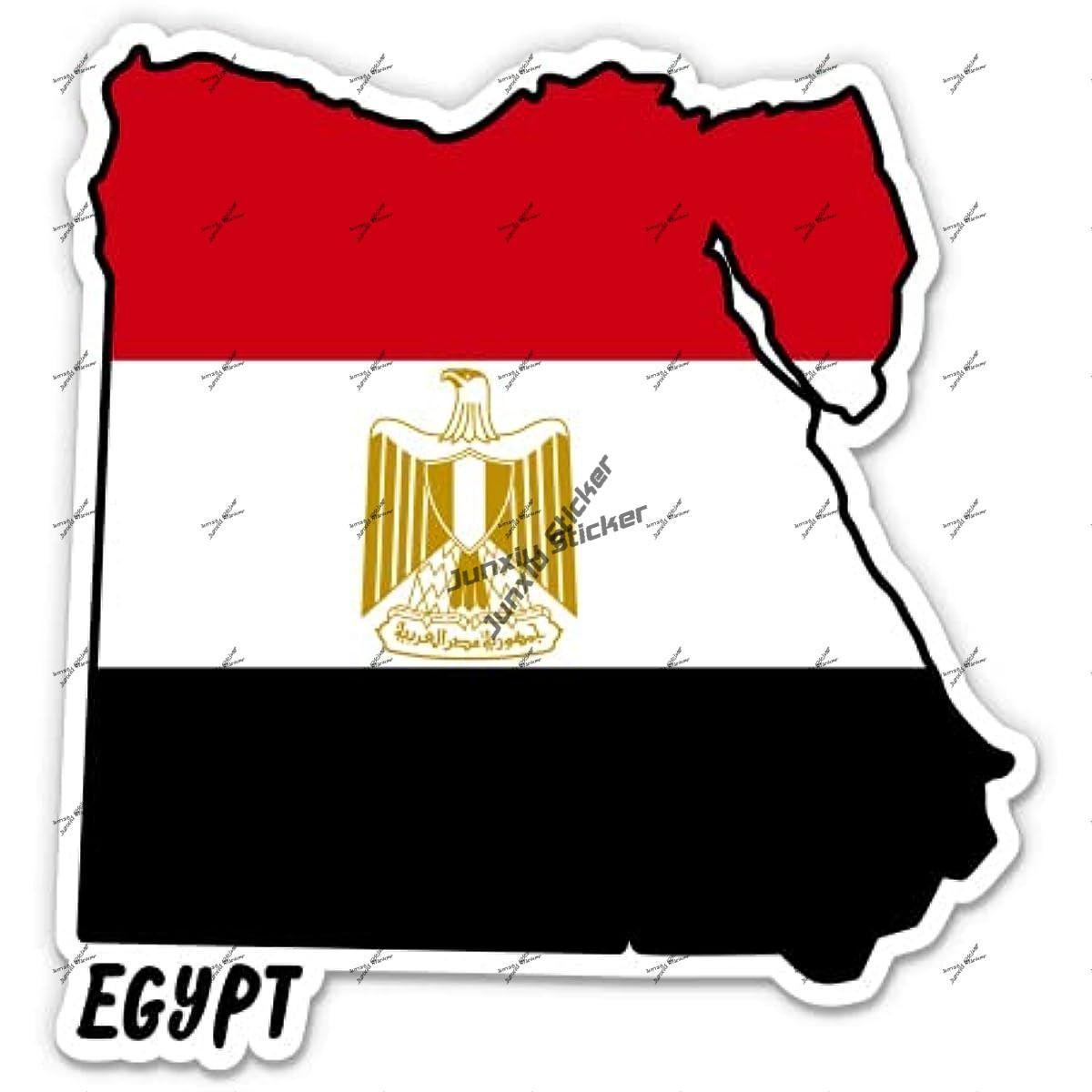 Egypt Decal Egypt Map with Fla - Car Accessories Egypt 评论和价格