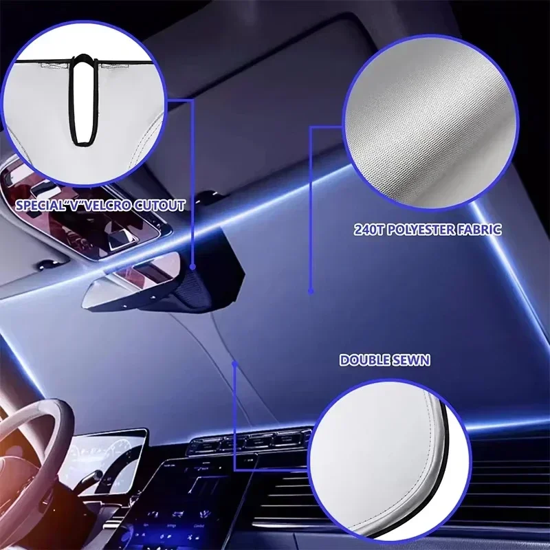 Car Front Window Sunshade UV P - Windshield Sun Shade 评论和价格